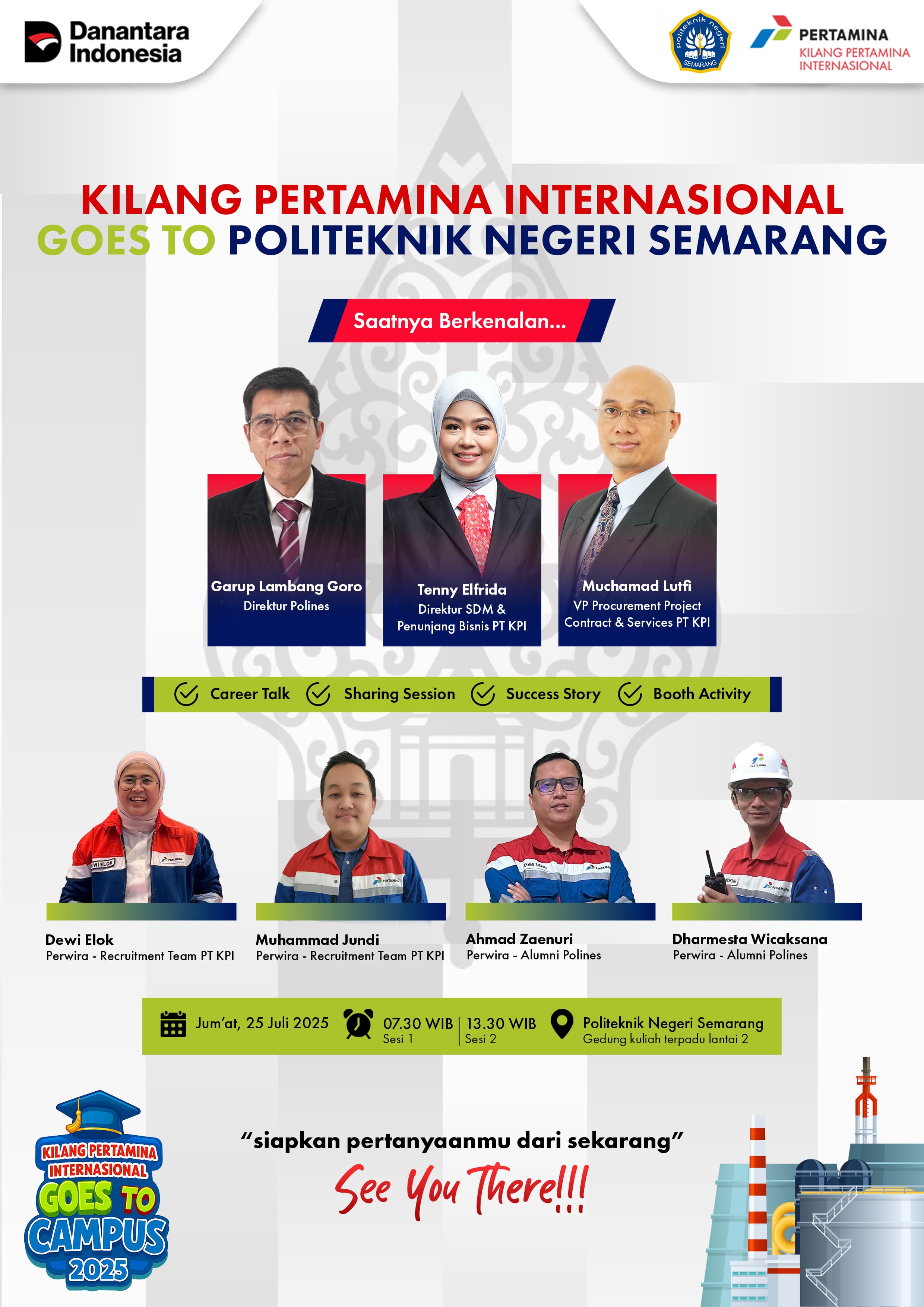Poster 🔔KILANG PERTAMINA INTERNASIONAL GOES TO POLITEKNIK NEGERI SEMARANG🔔